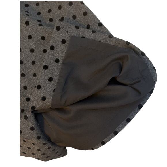 White House Black Market Skirt Womens Size 4 Gray Polka Dot Pencil Knee Length - Picture 6 of 8